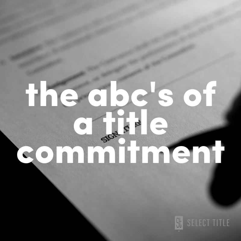 the abc's of a title commitment